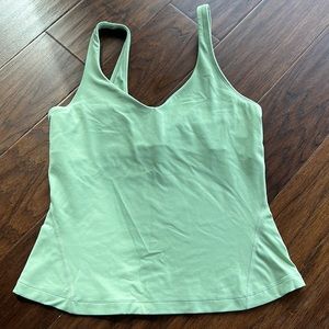 Women Lululemon Align Waist-Length Tank Top Creamy Mint  Size 8